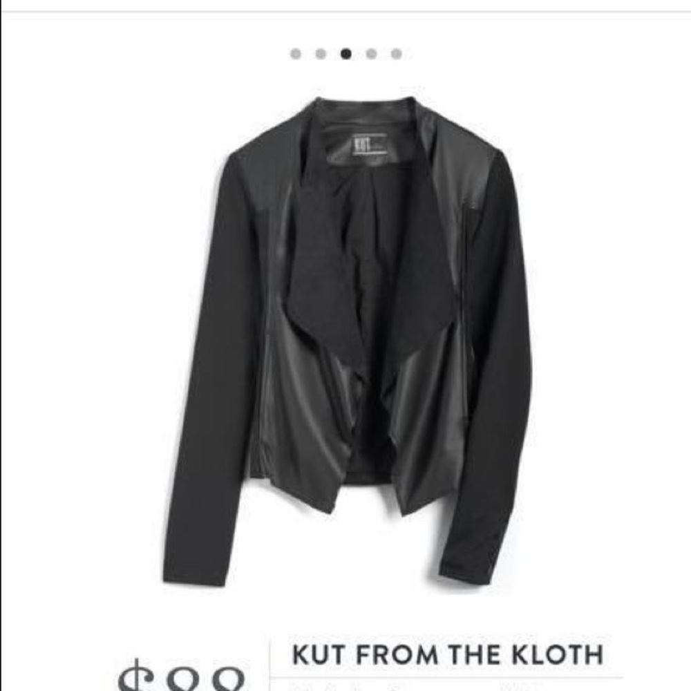 Kut from the Kloth faux leather jacket size M